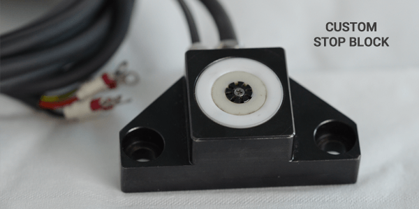 Image of custom stop block