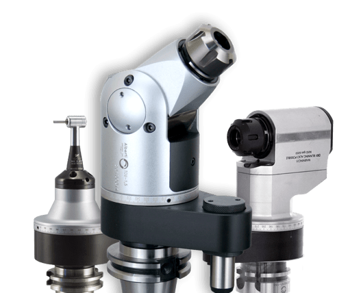 Angle heads machine tools on display